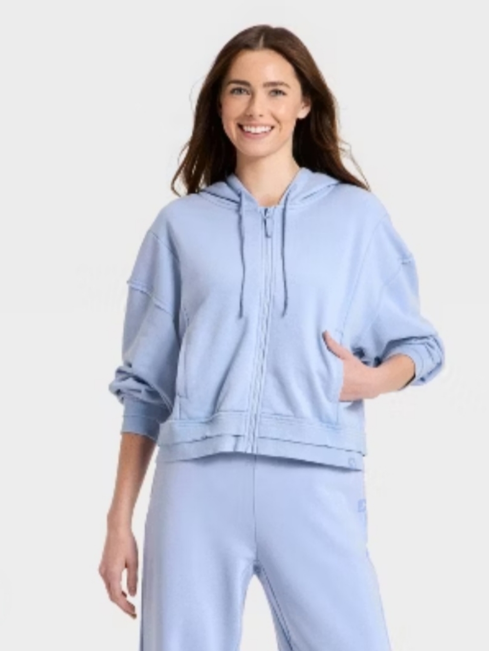 Women's French Terry Full Zip Hoodie Sweatshirt -JoyLab